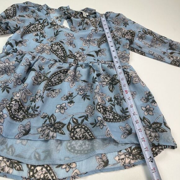 American Eagle Y2K Babydoll Top S Floral Paisley Festival Cottagecore Boho Fairy - Picture 8 of 15